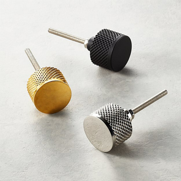 CB2 Amp Matte Black drawer Knobs /pulls qty8 - Picture 2 of 7